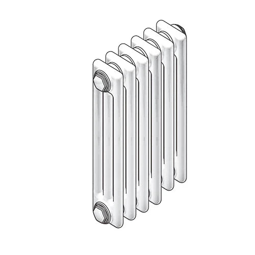 Radiatore tubolare in acciaio 3 colonne zehnder charleston mod. 3087 10 elementi