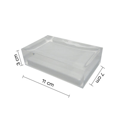 Portasapone da appoggio in resina collezione Gedy serie Rainbow - Bianco