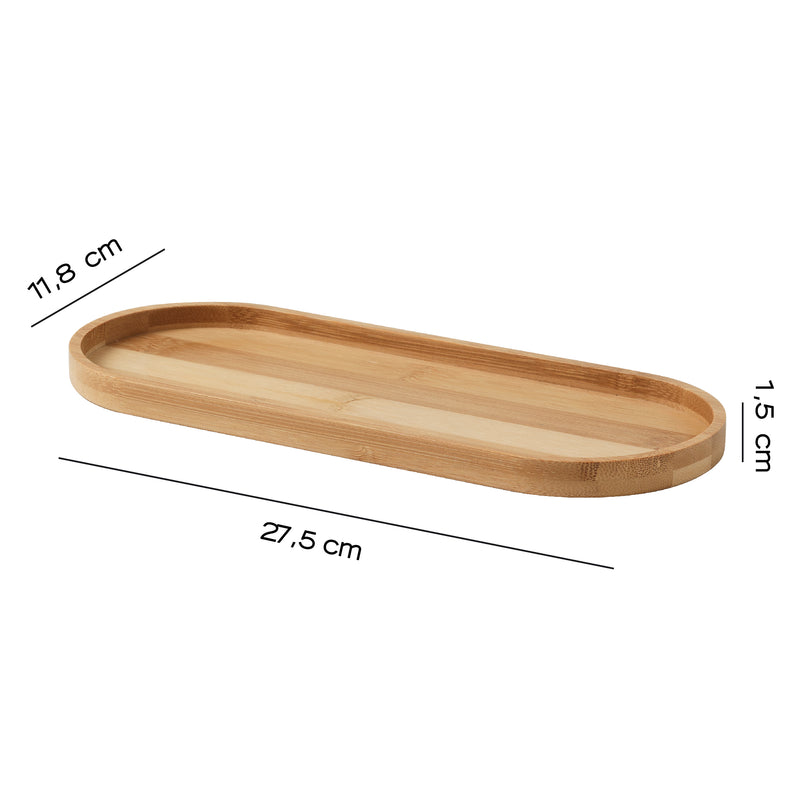 Vassoio portaoggetti da appoggio Gedy serie Thea - Naturale by CeramicStore | Lo specialista del tuo bagno