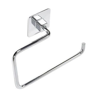Porta asciugamani ad anello mod. cold wind cromo cm 18 x h.12 x 7