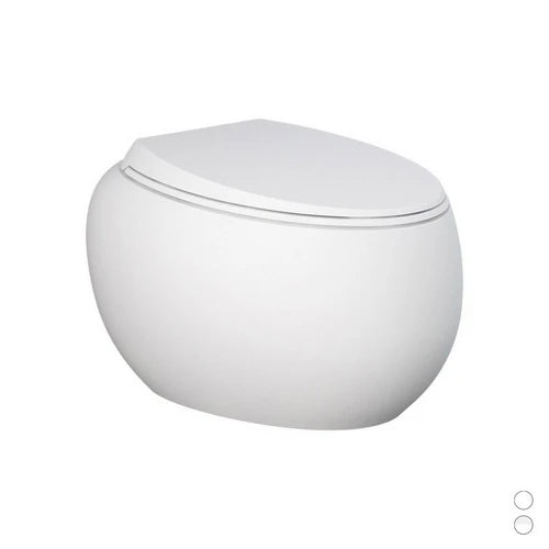Vaso sospeso cloud rimless fissaggio nascosto bianco opaco matt