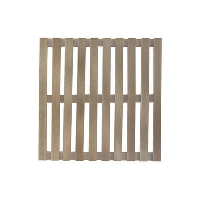 Pedana doccia in legno quadrata cm 57 x 57
