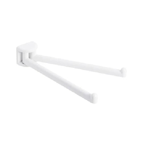 Porta asciugamani con bracci a snodo serie linea bianco