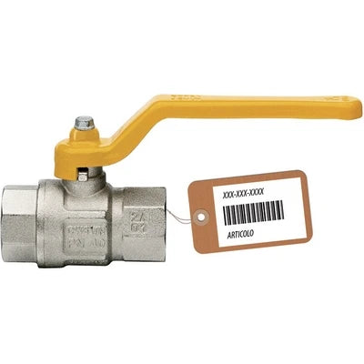 Valvola a sfera gas con leva lunga mod.london f-brico 1/2 dn 15