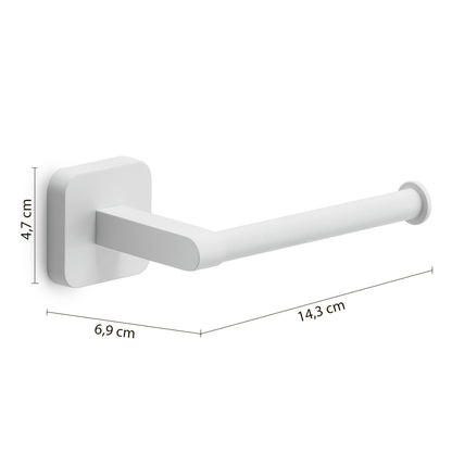 Portarotolo Gedy modello Tonga 14.3x6.9xH4.7 cm - Bianco Matt