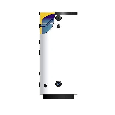 Bollitore vetrificato per solare termico mod. bst lt 290 / d. 650 h. 1395 mm