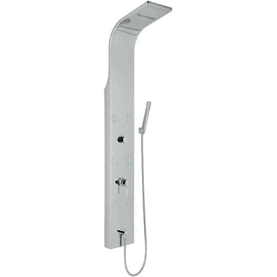 Pannello doccia multifunzione mod. vittoria con led acciaio inox lucidato