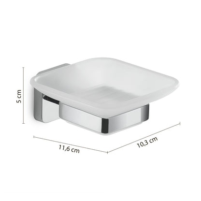 Portasapone Gedy modello Tonga 10.3x11.6xH5 cm - Cromato by CeramicStore | Lo specialista del tuo bagno