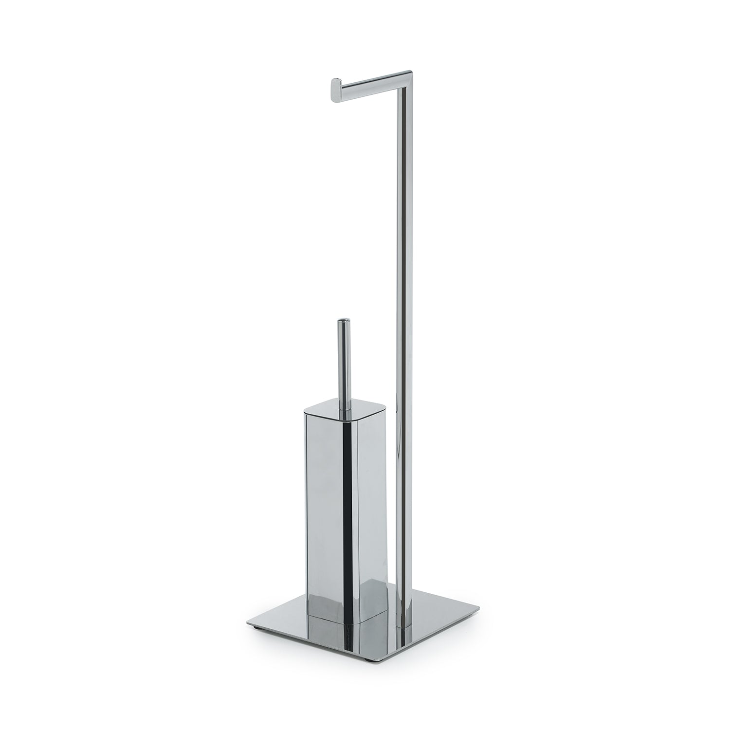 Piantana portarotolo e scopino wc in Acciaio Inox e metallo di Gedy modello Felix - Cromato