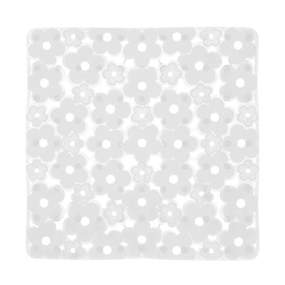 Tappeto antiscivolo doccia 53x53 in PVC modello Margherita di Gedy - Trasparente by CeramicStore | Lo specialista del tuo bagno