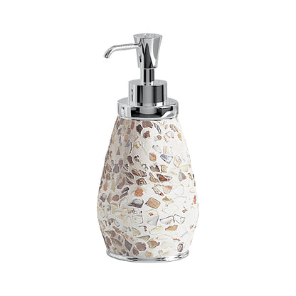 Dispenser sapone in ceramica e madreperla Gedy serie Marina - Crema