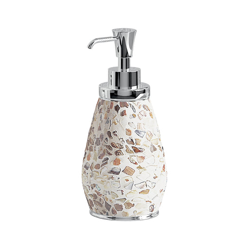 Dispenser sapone in ceramica e madreperla Gedy serie Marina - Crema