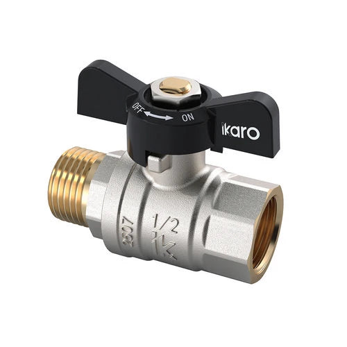Valvola a sfera ikaro mf con farfalla 1 dn 25 pn 40