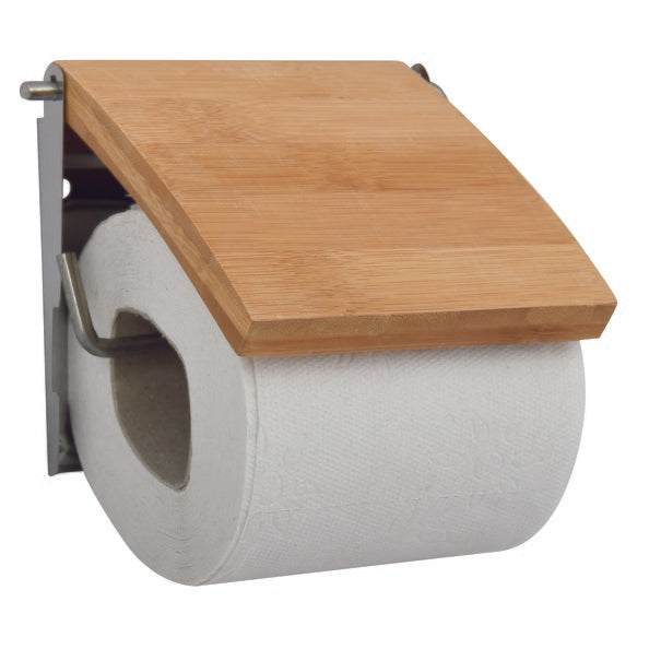 Portarotolo da parete in bambà¹ - Beige