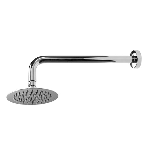 Soffione doccia tondo ultraslim di Ares diametro 15 cm con braccio doccia in acciaio inox by CeramicStore | Lo specialista del tuo bagno