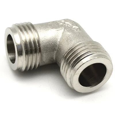 Gomito mm 1/2 sede piana per tubi gas 1/2