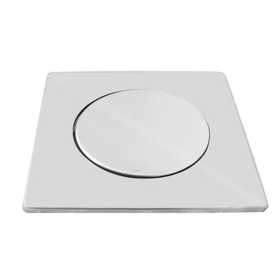 Piastra quadra acciaio con coperchio per griglia pozzetti 200x130 mm
