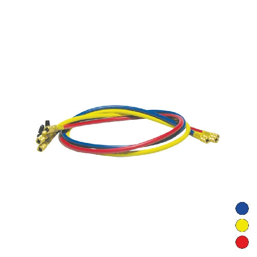 Tubo flessibile frusta 1500 mm attacchi in linea con valvola a sfera 5 blu