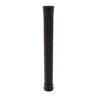 Tubo phono black 2 bicchiere diam. 125 lungh. 500