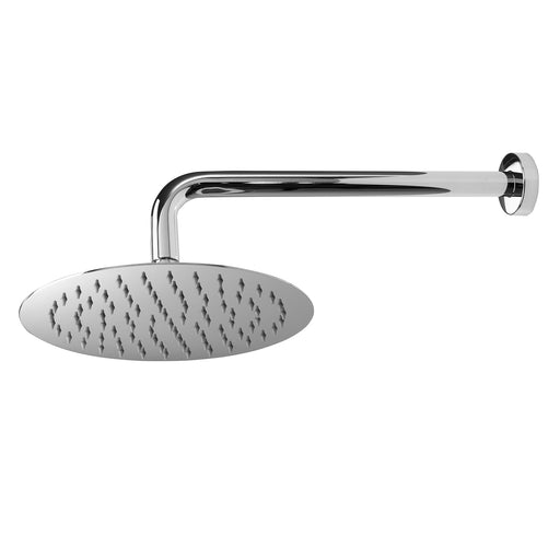 Soffione doccia tondo ultraslim Ares diametro 25 cm con braccio doccia in acciaio inox lucidato by CeramicStore | Lo specialista del tuo bagno