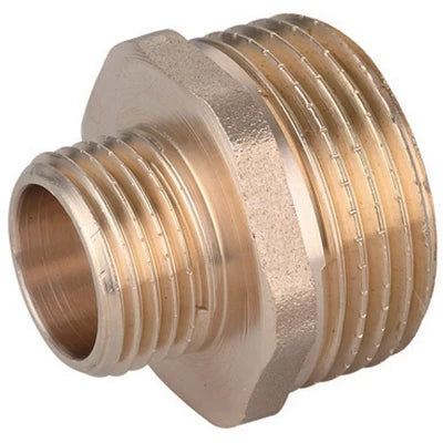 Nipple diritto ridotto mm ottone giallo 1/4 x 1/2