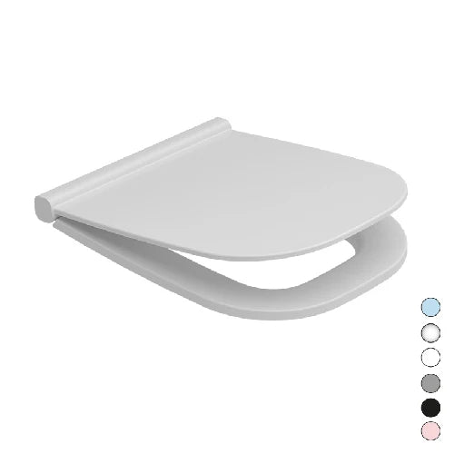 Sedile wc in termoindurente alba soft closing azzurro avio
