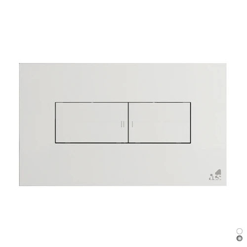 Placca per cassetta ad incasso idea 2 pulsanti cromo lucido