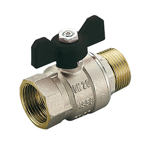 Valvola a sfera mf scirocco passaggio totale con farfalla 1/2 dn 15 pn 50