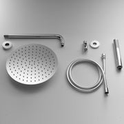 Set doccia tondo Ares con soffione diametro 20 mm, braccio doccia e kit duplex by CeramicStore | Lo specialista del tuo bagno