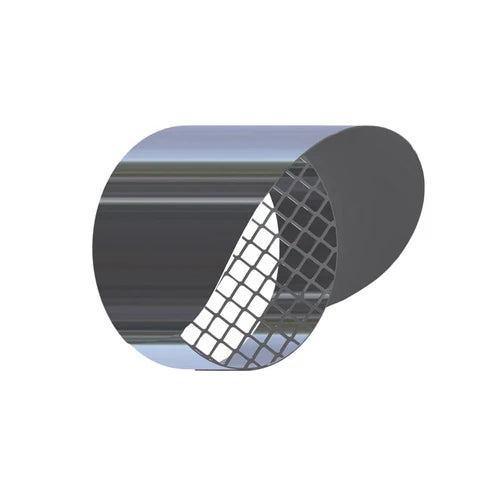 Griglia di aereazione con cappello parapioggia in acciaio diam. 60