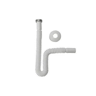 Tubo estensibile per sifoni con rosone tipo lux 1 x 26