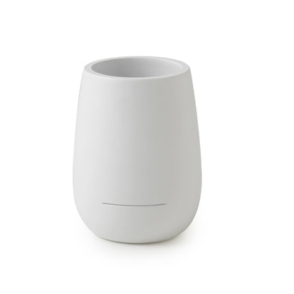 Portaspazzolini in resina Gedy serie Kira - Bianco