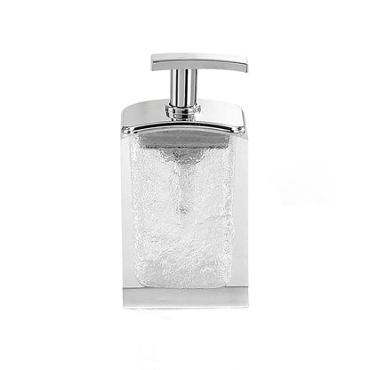Dosasapone con erogatore in plastica cromata Gedy serie Antares - Bianco