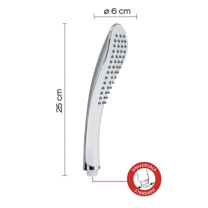 Doccetta 1 getto modello Tendence 02 di Gedy - Cromato/Bianco by CeramicStore | Lo specialista del tuo bagno