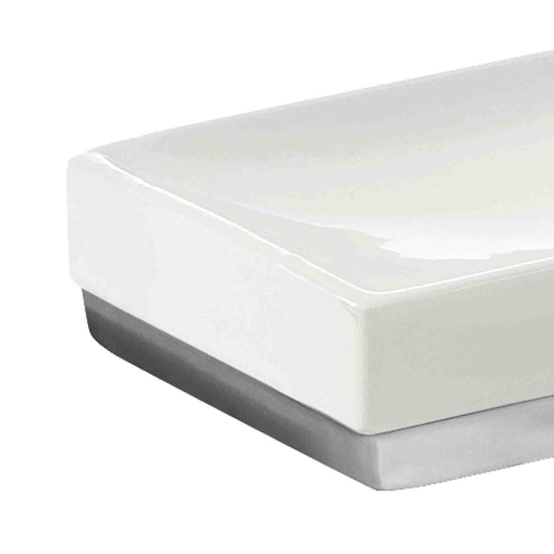 Portasapone in ceramica Gedy serie Lucy - Bianco