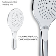 Doccetta 3 getti con cambio getti a leva modello Tendence 00 di Gedy - Cromato/Bianco by CeramicStore | Lo specialista del tuo bagno