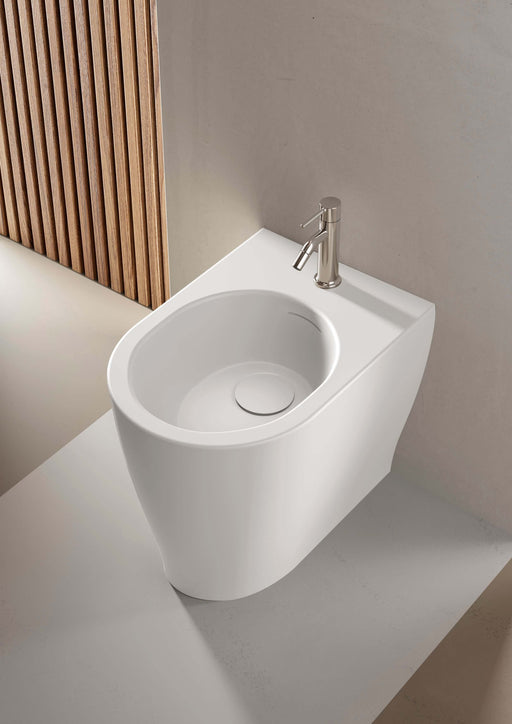 Bidet filomuro Domus Falerii collezione Multipla bianco lucido