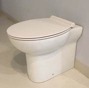 Sanitari filo parete ceramica azzurra fast wc + bidet + sedile soft close slim