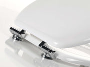 Sedile wc universale con chiusura Soft Close in MDF di Gedy modello Corniola - Bianco