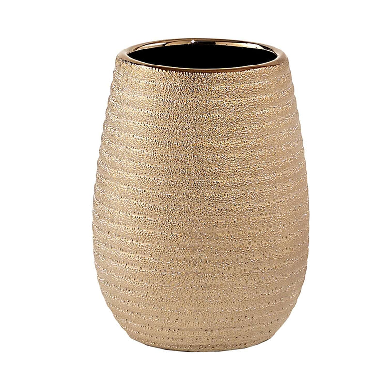 Portaspazzolini da appoggio in ceramica Gedy modello Astrid - Oro