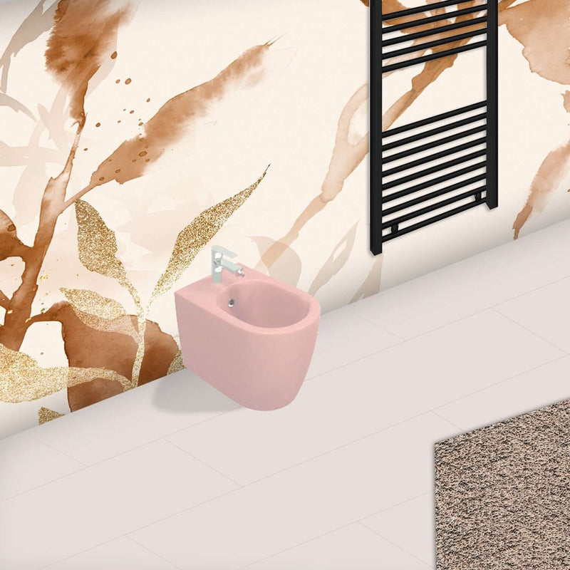 Sanitari Filomuro Rimless con copriwater Soft Close BathCore serie Infinity 53x36