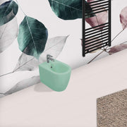 Sanitari Filomuro Rimless con copriwater Soft Close BathCore serie Infinity 53x36