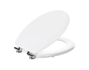 Sedile wc universale con chiusura Soft Close in MDF di Gedy modello Corniola - Bianco
