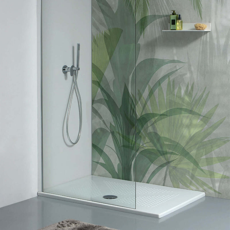 Piatto doccia rettangolare in ceramica DocciaGo 80x100 cm - Bianco lucido by CeramicStore | Lo specialista del tuo bagno