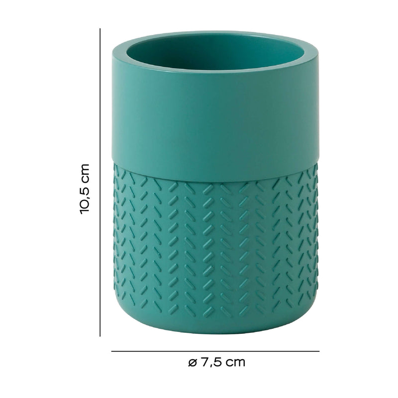 Portaspazzolini da appoggio Gedy serie Thea - Verde