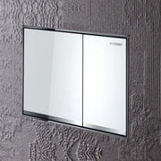 Piastra di azionamento Geberit Sigma 60 Filo parete Vetro Bianco