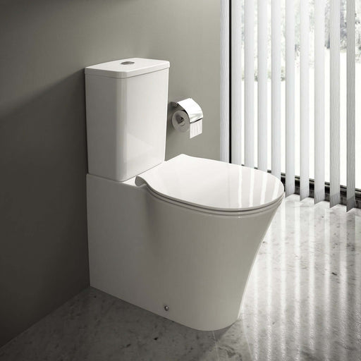 Vaso filomuro con cassetta Ideal Standard Connect Air con sedile a chiusura tradizionale