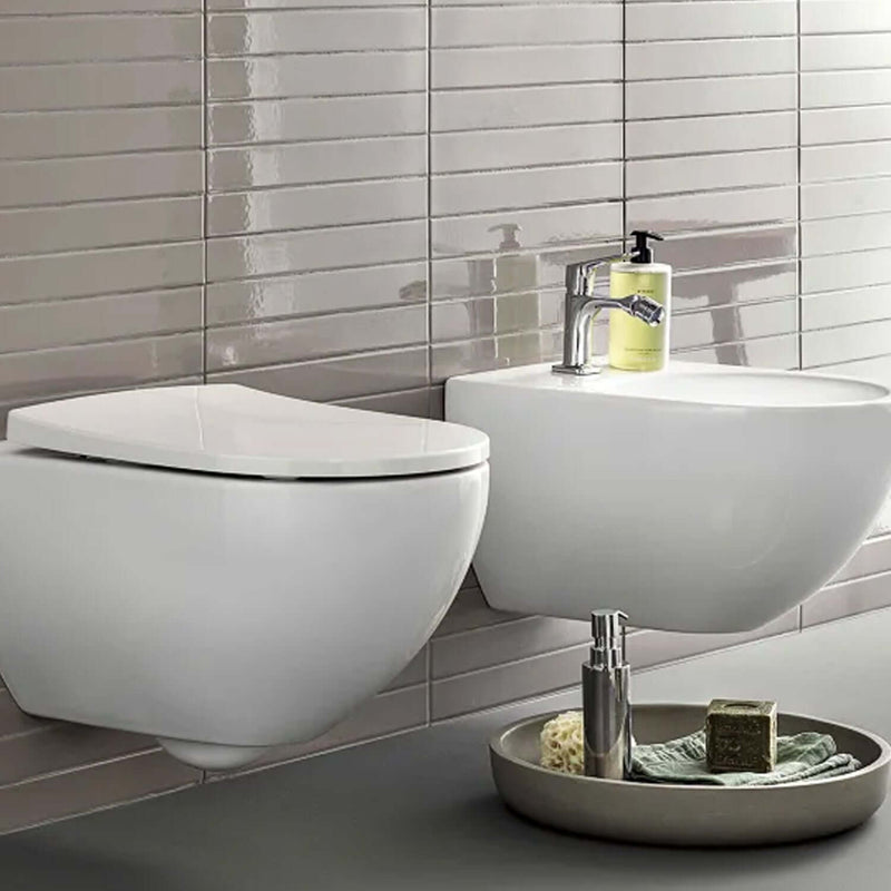 Sanitari sospesi con bidet