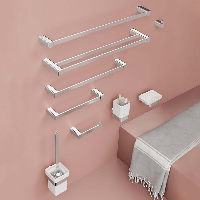 Portaspazzolini a muro Spluga di Gedy - Cromato by CeramicStore | Lo specialista del tuo bagno