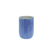Portaspazzolini modello Mykonos in ceramica blu